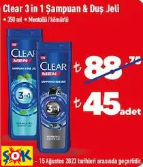 CLEAR ŞAMPUAN DUŞ JELİ
